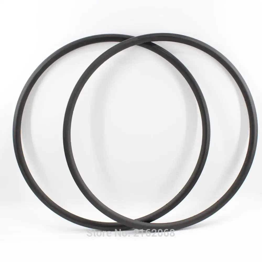 2pcs Newest lightest 700C 24mm clincher rims Road bicycle matt UD full carbon fibre bike wheelset rims 23mm width Free shipping
