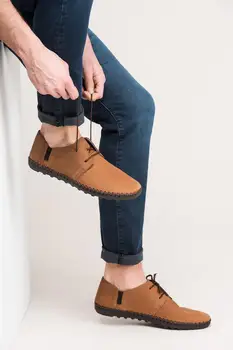 

Pearl Genuine Leather Tan Male Shoes 120130001638