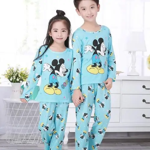 

2018 kids lovely pyjamas Cartoon Children long Sleeve Pajamas Boy Girl autumn sleepwear Baby nighty Suit Child bedgown Clothes