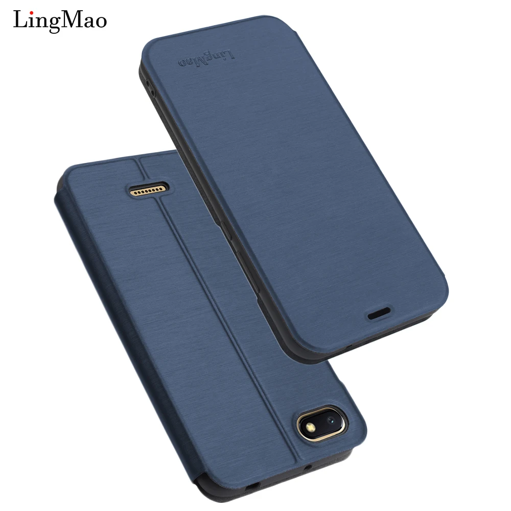 

Lingmao Luxury Leather Flip Case for Xiaomi Redmi 6A Wallet Smart Book Cover for Xiaomi Redmi 6A Coque Phone Bag Case Hoesje