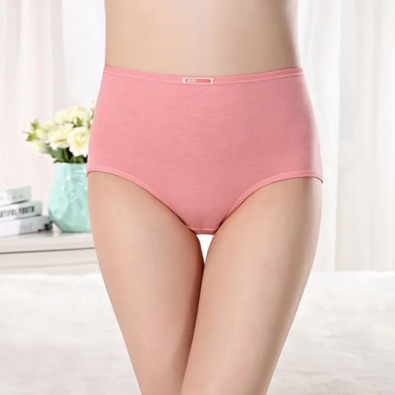 

New Process Intimates Cotton Women's Panties Non-trace Seamless Underwear Ms In Waist Sexy Natural Big Yards Hot Cotton Briefs