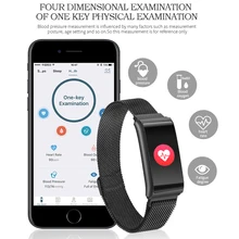 Сообщение напоминание IP67 плавательный Bluetooth Smart группы с монитор сердечного ритма Фитнес Сна Трекер Браслет крови Давление