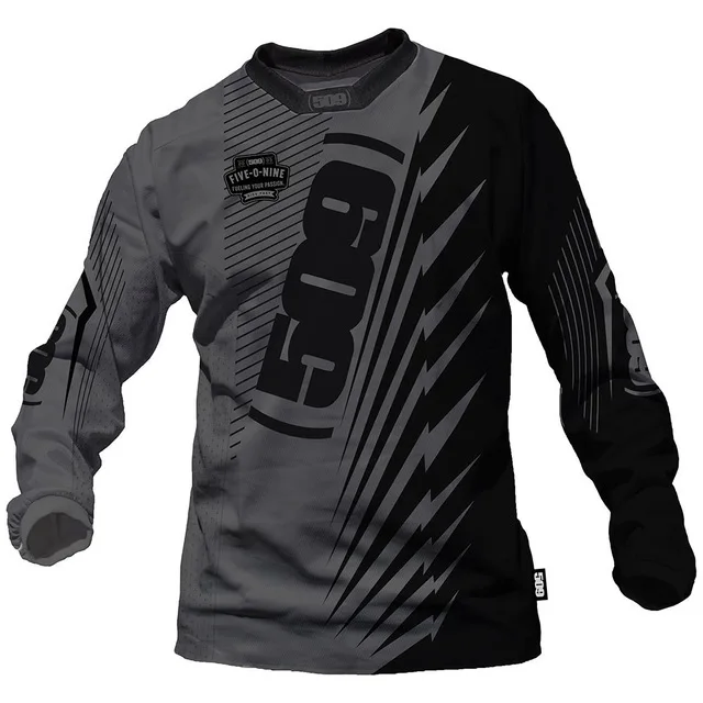 Новые рубашки для 509 мото Джерси MTB внедорожный горный велосипед DH велосипед мото Джерси DH BMX moto cross Jersey K - Цвет: Черный