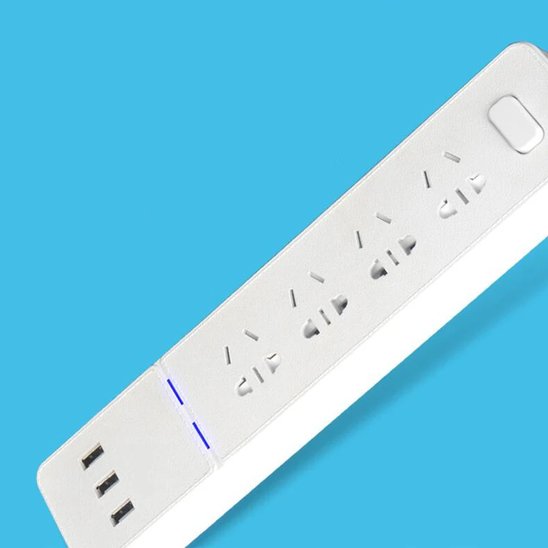 

Original smart 4 Port Power Strip Socket portable plug adapter 3 USB Multi-function smart home socket With EU/ US /UK Adaptor