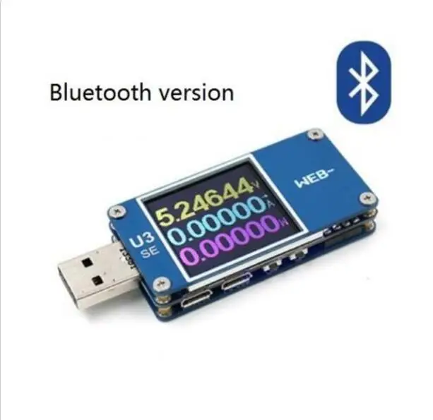 

WEB-U3se Bluetooth USB PD Voltage ammeter capacity Tester Type-C Meter