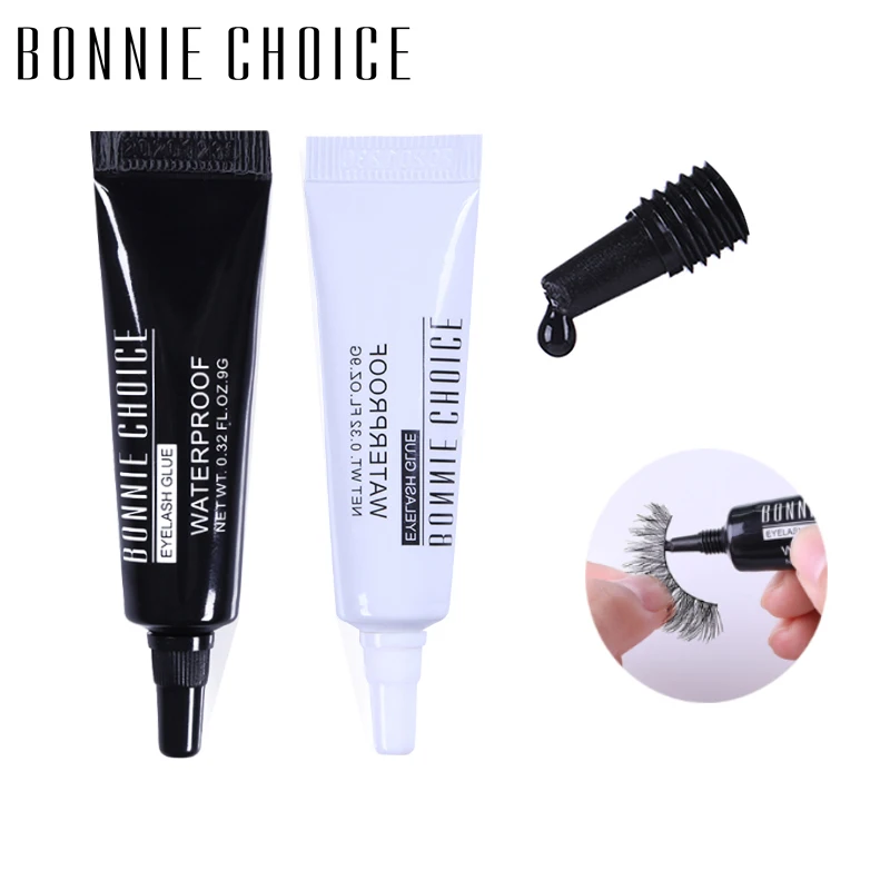 BONNIE CHOICE 1 шт. практичный клей для ресниц белый черный водонепроницаемый невидимый