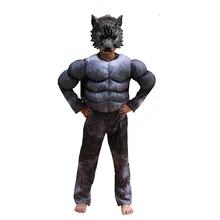 Avengers Muscle Wolf Suits Kids Christmas Captain America Movie Muscle Werewolf Costumes Boys Girls Black Panther Cosplay Gift