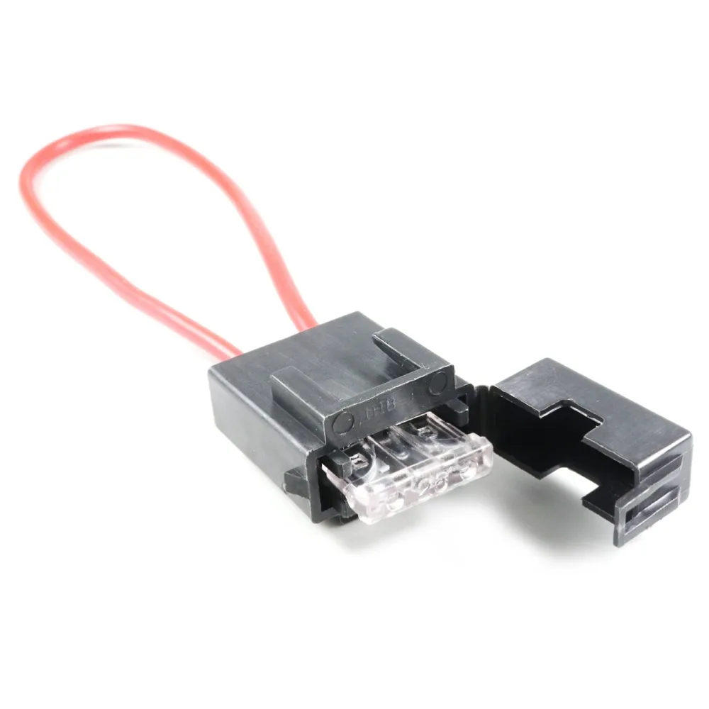 

5pcs ATC Fuse Holder In-line 16AWG Wire Copper 12V 24V Power Blade with Fuse and 5pcs Car Blade Fuse 25A