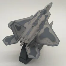 Новинка 1/100 масштабные игрушечные модели самолетов США F-22 F22 Raptor Fighter литой металлический самолет модель игрушки для детей Коллекция подарков