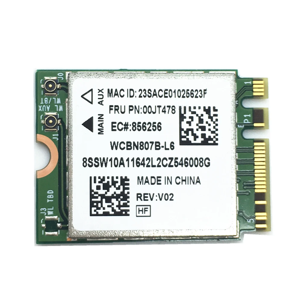 Для BCM94356Z Wireless-AC NGFF FRU:00JT478 Wifi 802.11ac 867 Мбит/с поддержка Bluetooth 4 1 Wlan сетевой карты для