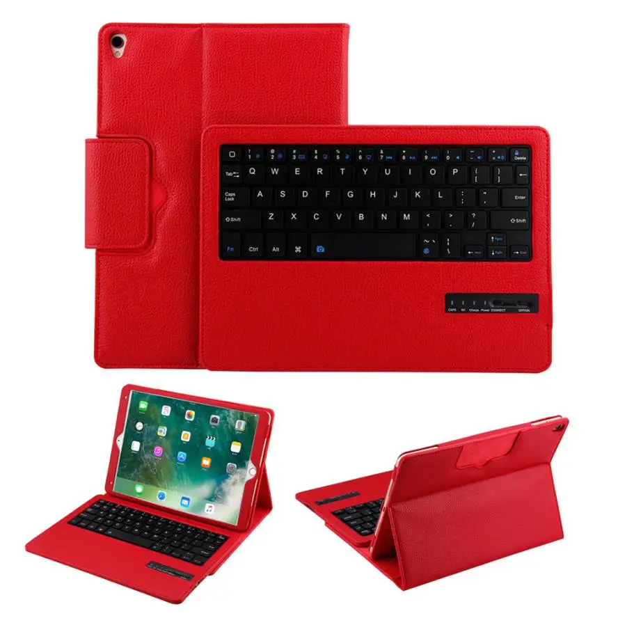 For 2017 iPad Pro 10.5 inch Removable Bluetooth Keyboard Case Flip