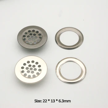 

150sets Metal eyelet 22mm mesh eyelet with washer metal grommets eyelets nickle/black for mattress and garment JY-021