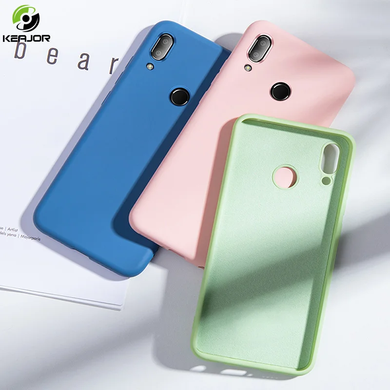

Keajor Soft Case For Xiaomi Redmi 7 6 6A Note 7 Pro Case Liquid Silicone Cover Luxury TPU Phone Case For Xiaomi Mi 9 SE Hoesje