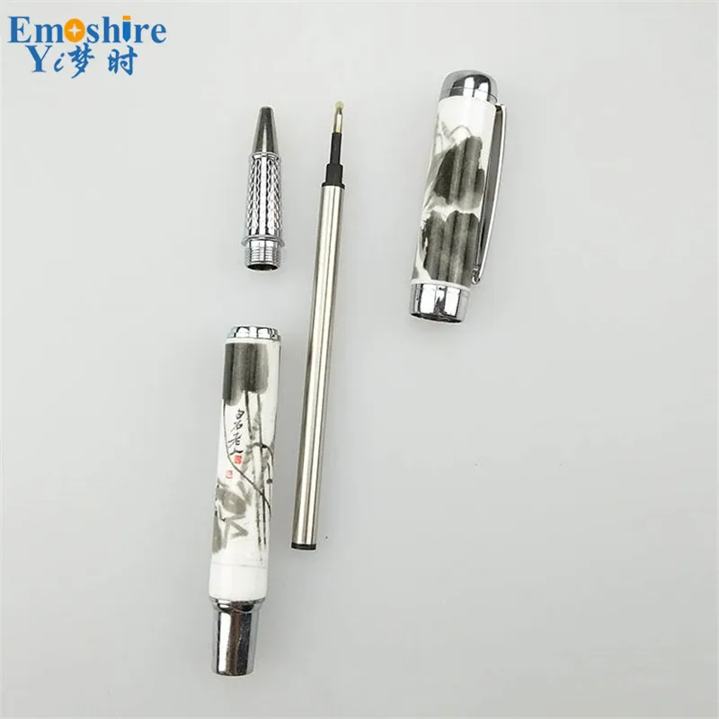 Emoshire Blue and white ceramic gel pen creative stationery advertising pen promotional gifts custom LOGO celebration gift (8)