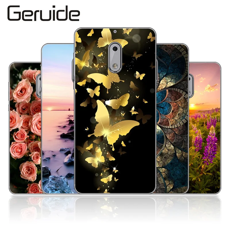 

Geruide Nokia 6 Case Cover Fashionable Soft TPU Silicone Back Cover Cases Nokia 6 2017 TA-1000 TA-1003 5.5 inch Cell Phone Cases