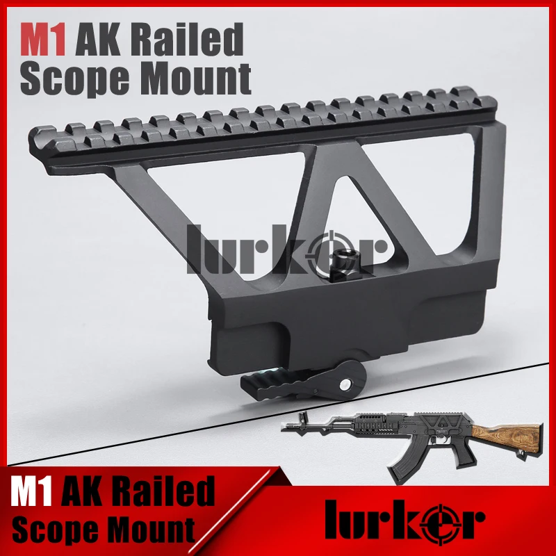 

Quick Detach AK Gun Rail Scope Mount Base Picatinny Side Rail Mounting For AK 47 AK 74 Black Tan