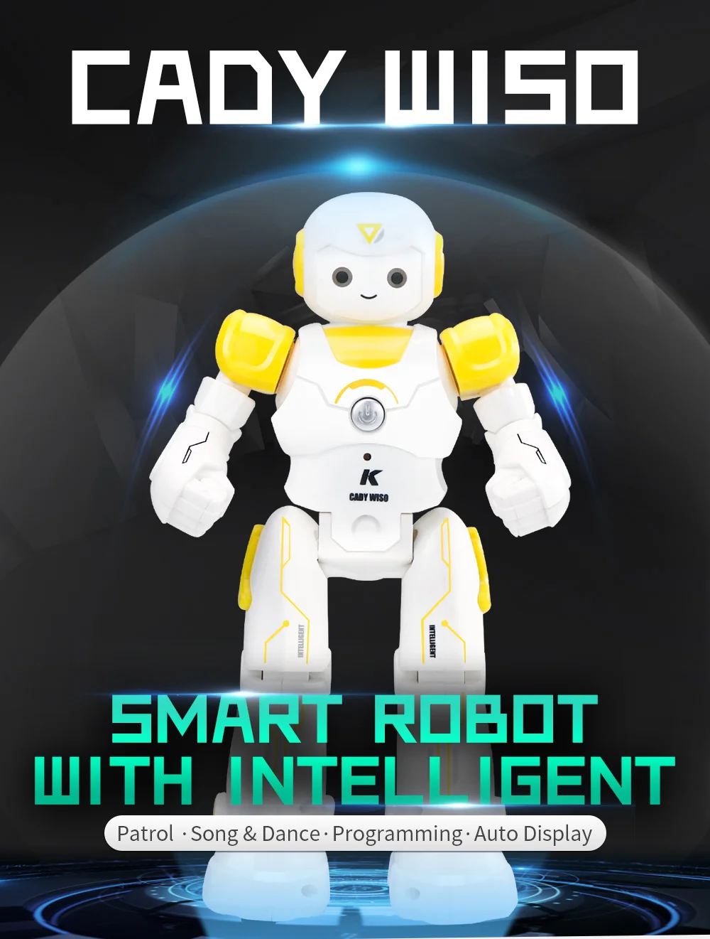 JJRC R12 Remote Control Smart Robots Cady Wiso RC Robot Gesture Sensing Touch Intelligent Dancing Electronic Toy For Children (2)