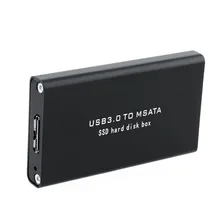 5Gb/s USB 3.0 to mSATA SSD Enclosure USB3.0 to mini-SATA Hard Disk adapter SSD External HDD Mobile Box