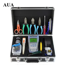 Fiber Optic  Kit Fusion Splicer Tool Sets Visual Fault Locator 10MW Optical Power Meter Fiber Optic Cleaver With Strippers