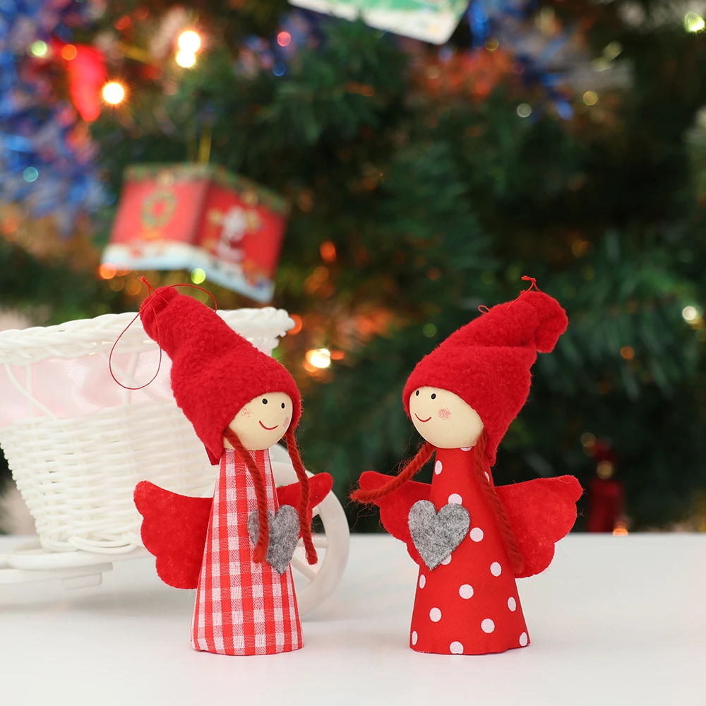 Ангел Рождественская елка орнамент Рождественская подвесная кукла-подвеска Рождественское украшение подвесная стена плюшевая игрушка