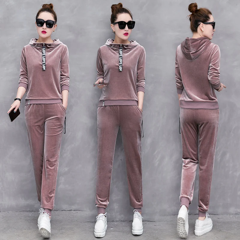 

Warm Autumn Winter Fashion Two Piece Set Long Sleeve Tops+camouflage Pants Sets Women Clothes 2019 Leopard Print 2 Piece Set