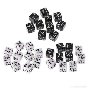 

New 10Pcs Math Fraction Dices Dies Six Sided D6 For Kids Children Number Learning 3 Types Drop Ship