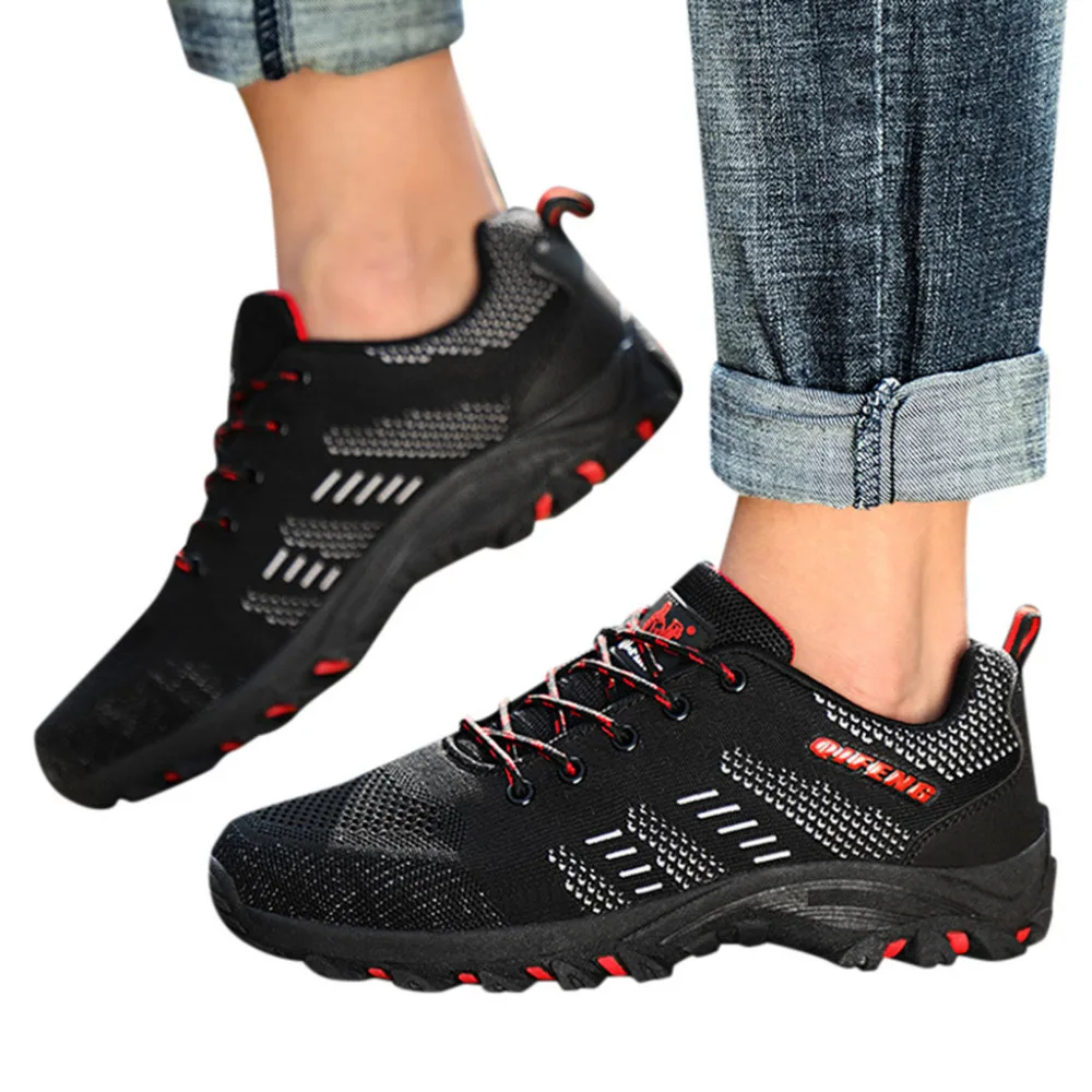 2019 мужские летние дышащие сетчатые удобные кроссовки на платформе для занятий спортом на открытом воздухе Нескользящая беговая Обувь