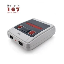 16 бит ретро мини-игровая консоль встроенный 167 классические игры семья портативная игровая консоль детский подарок Рождественская Поддержка AV