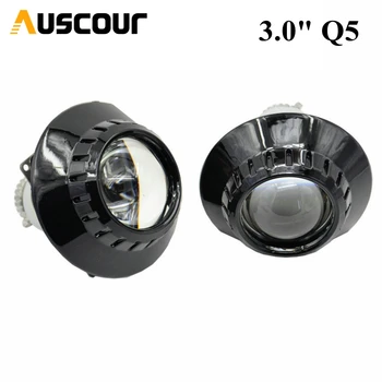 

2pcs 3.0inch H4 Q5 Bixenon hid Projector lens metal holder D1S D2S D2H D3S d4s car model use d2d bulb shrouds retrofit