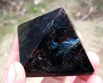 

Free Shipping> Natural Astrophyllite Quartz Crystal PYRAMID 5cm