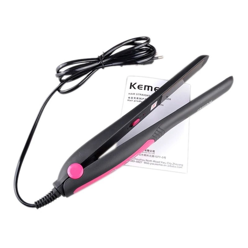 Kemei KM 328 Hair Straightening Iron EU Plug Hair Curling Iron
