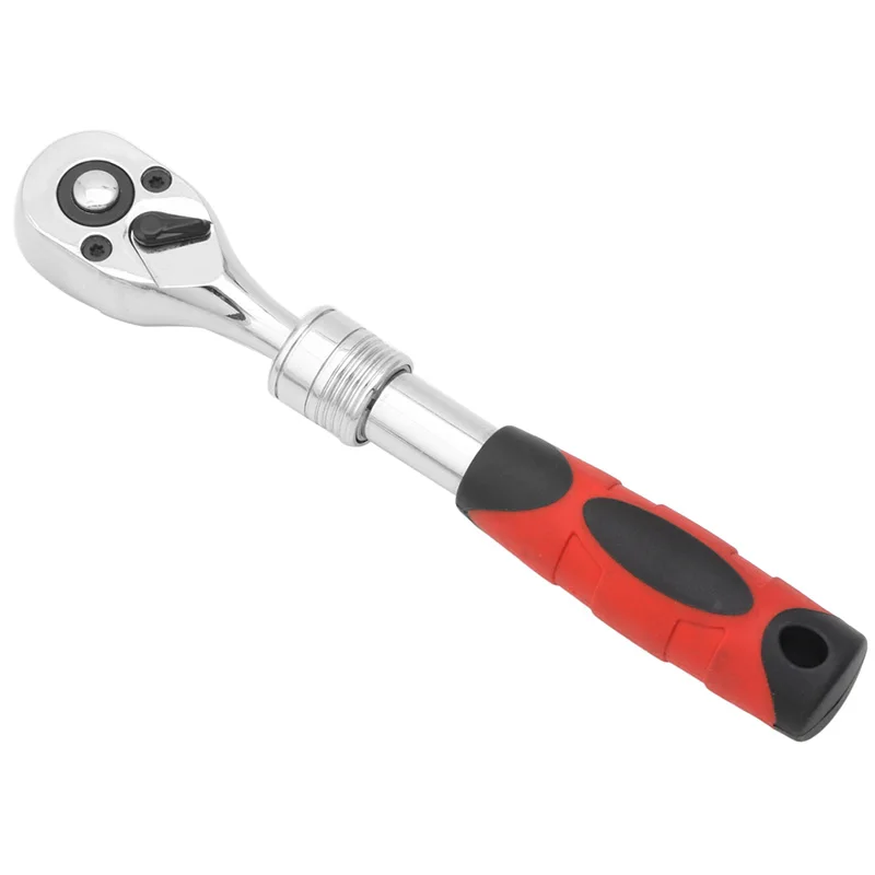 1/4" Extending Telescopic Drive Shaft Ratchet Handle Heavy Duty Socket
