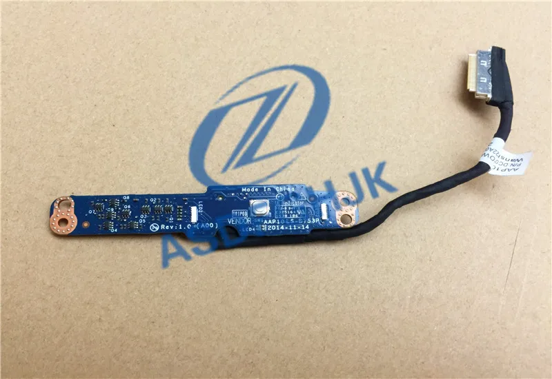 NEW Original FOR DELL FOR ALIENWARE 17 R3 P43F POWER BUTTON BOARD W/CABLE LS-B753P 02P4VK DC020022F00 test good free shipping