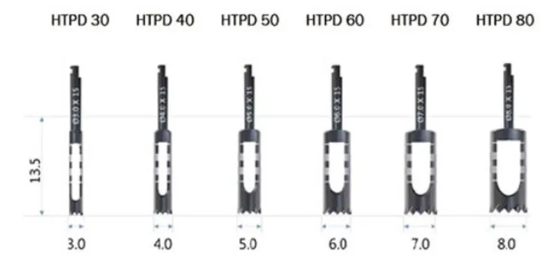 CE ISO Утвержденный зубной имплантат мини набор трефина 6 шт./компл
