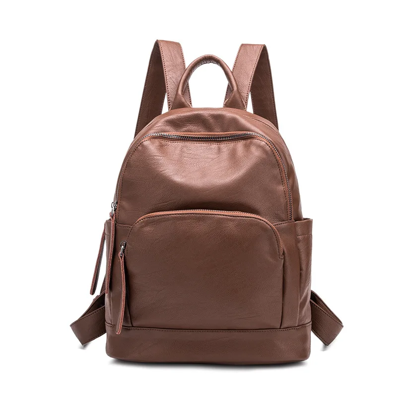 small soft leather backpack