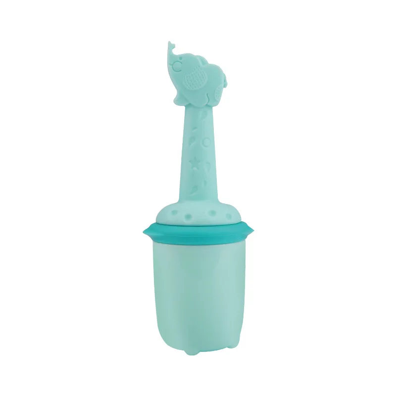 

Baby Silicone Teether Toothbrush BPA Free Feeding Bottle Infant Fruit Food Mordedor For Gift