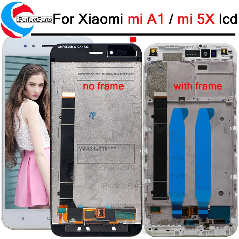 

Xiaomi Mi A1 MiA1 LCD display screen+Touch screen digitizer with frame 1920*1080 5.5" For xiaomi mi A1 5X lcd