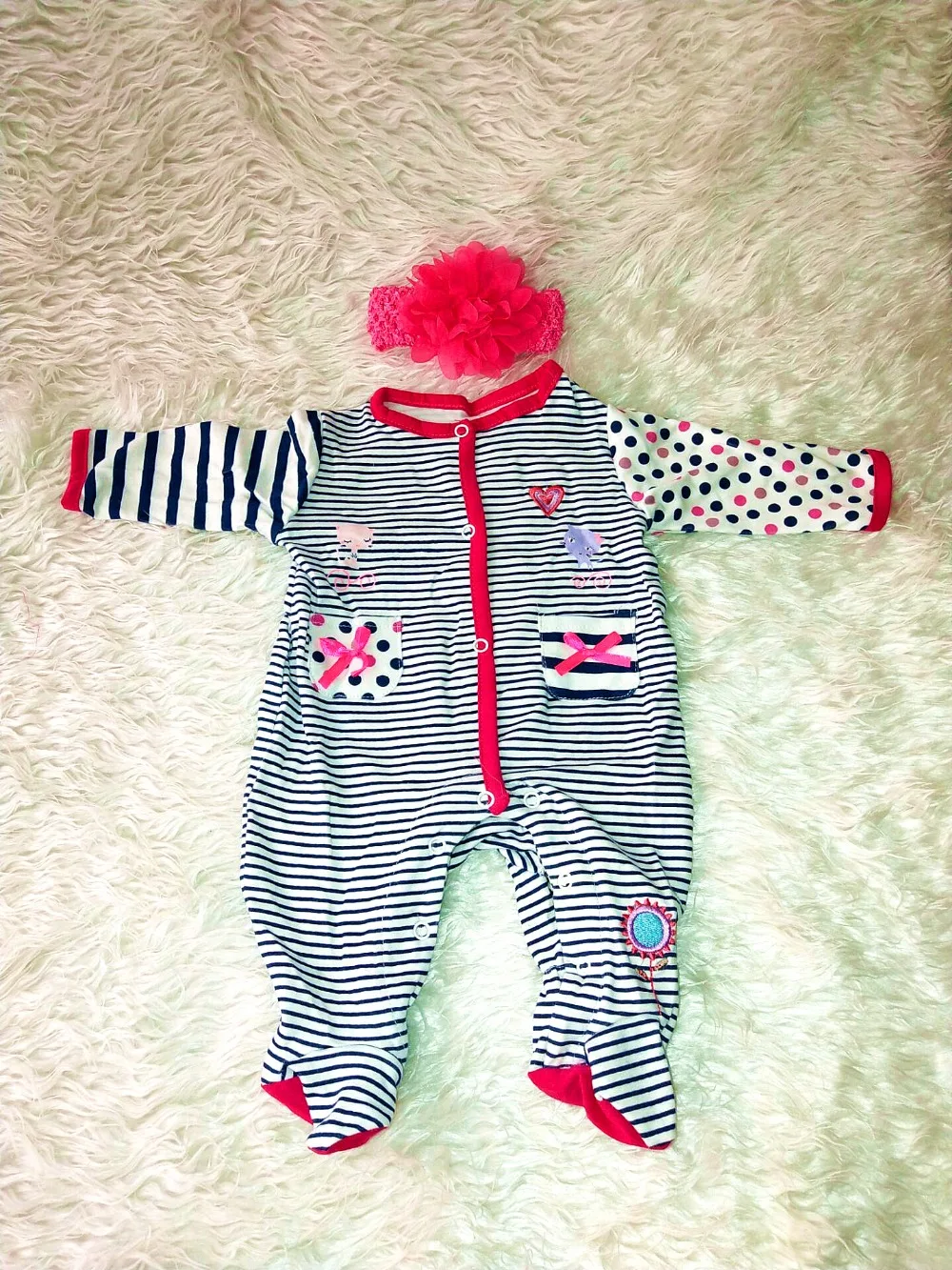 

Одежда для маленьких кукол Lifestyle, Одежда для кукол новорожденных 22-23 дюйма в мультяшном стиле, модная одежда 55-57 см, аксессуары для кукол, детская одежда