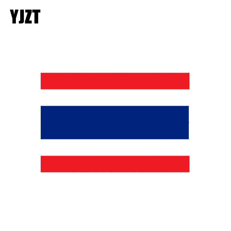 

YJZT 11.5CM*7.6CM Creative Thailand Flag Car Sticker Funny Reflective Decal 6-0973