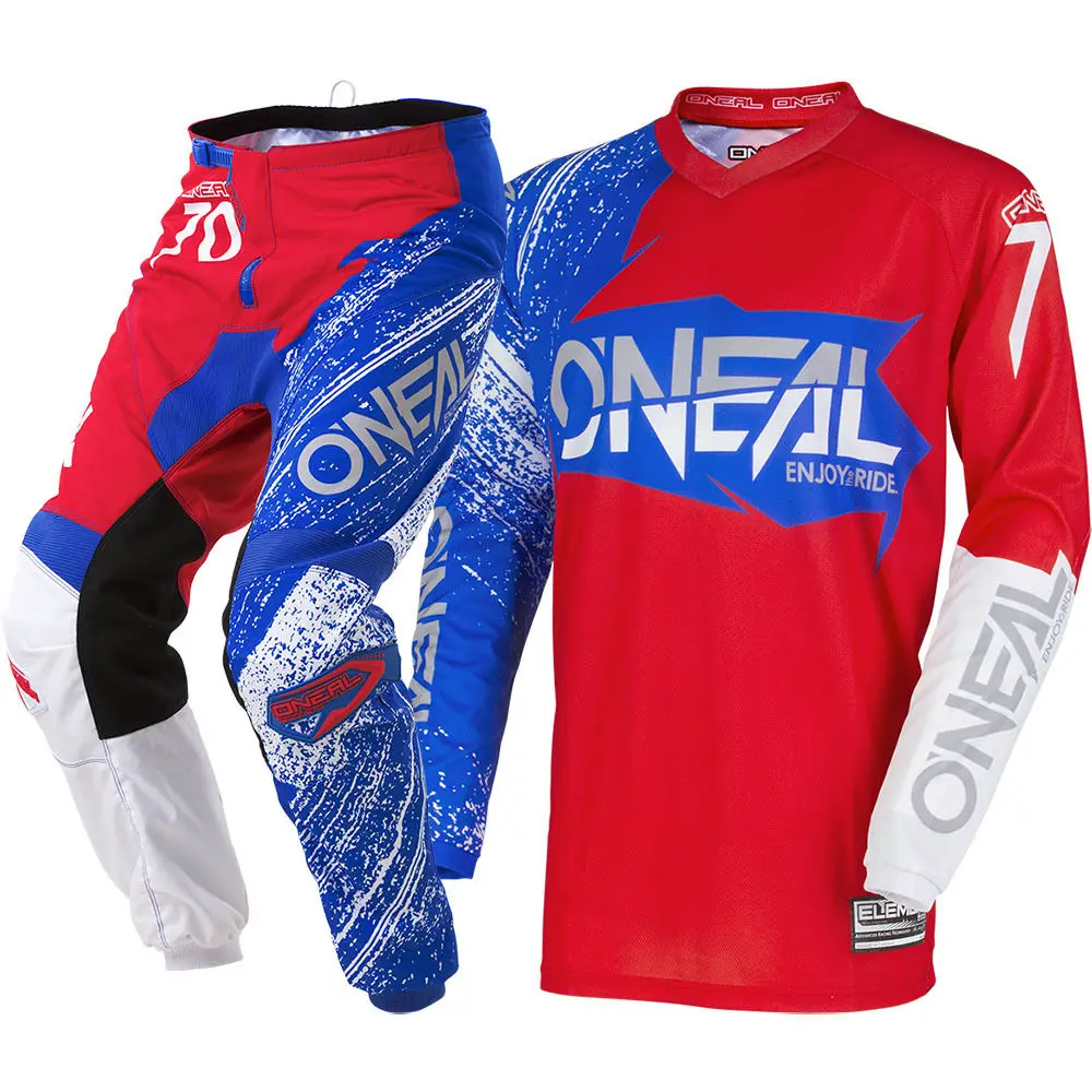 

Mens Element Burnout MX Pants Jersey Combo Dirt Bike ATV MTB Motocross Gear Set Protective Suit