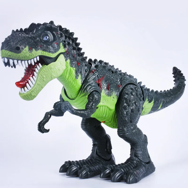 

[New] Jurassic world Electric Dinosaur flash and sound T-rex Talking Toy Walk Talk Interactive Toy moving dinosaur model doll