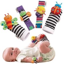 Happy Socks новорожденных игрушки 0-12 месяцев мультфильм хлопок детские погремушки игрушки развивающие Brinquedos Para Bebe Bebek Oyuncak