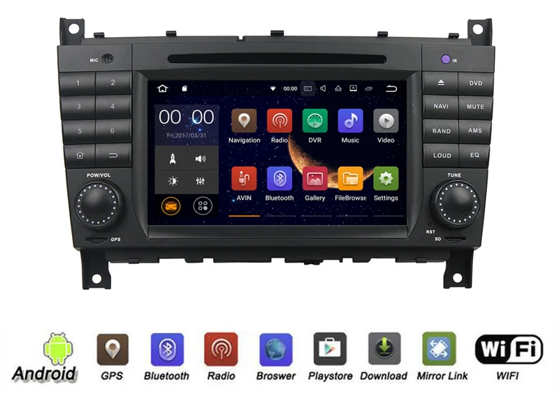 Cheap Yessun For Benz C-Class W203 / CLK W209 Android Multimedia Player System Car Radio Stereo GPS Navigation Audio Video 1