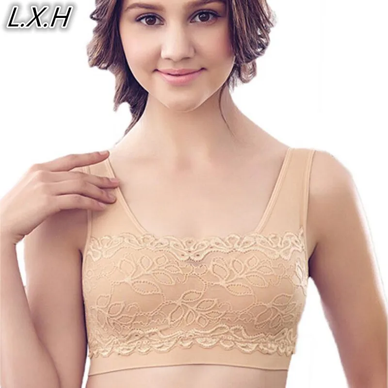 2017 Padded Stretch Push Up Bras Wire Free Lace Bra Woman Breathable 