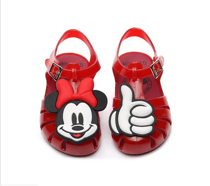 

Mini Melissa Mickey Bow Shoes 2019 New Summer Girls Jelly Shoe Girl Non-slip Kids Beach Sandal Toddler Sandals Princess
