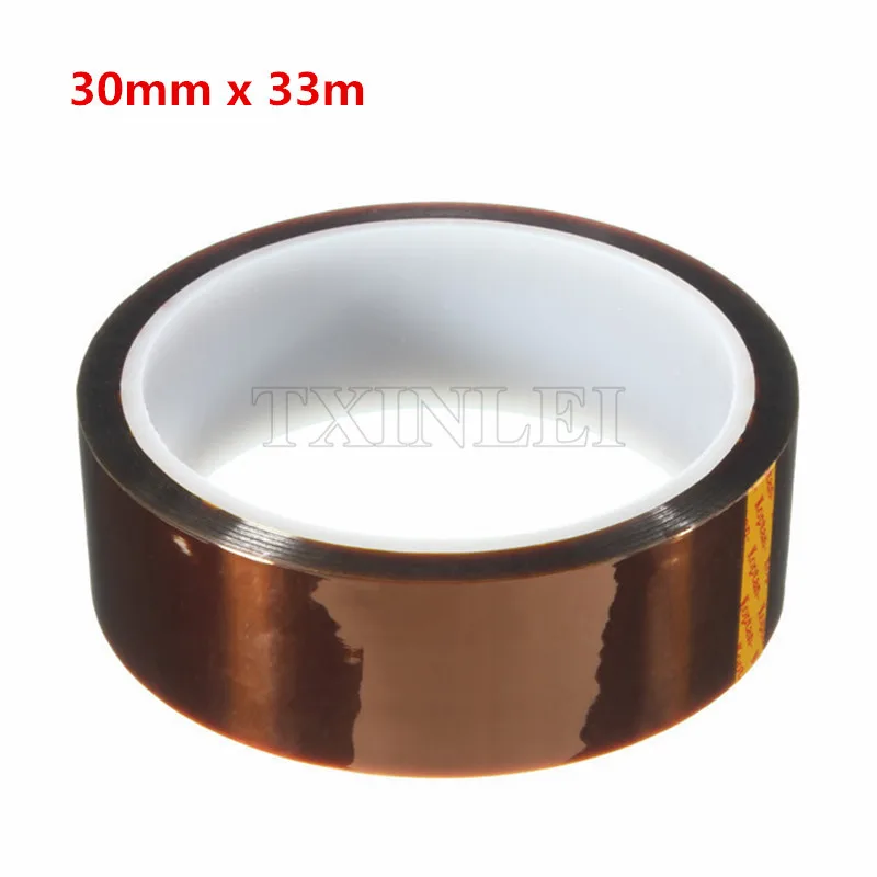 

(20 pieces/lot) Polyimide Tape Film High Temperature 30mm X 33m Used in BGA soldering