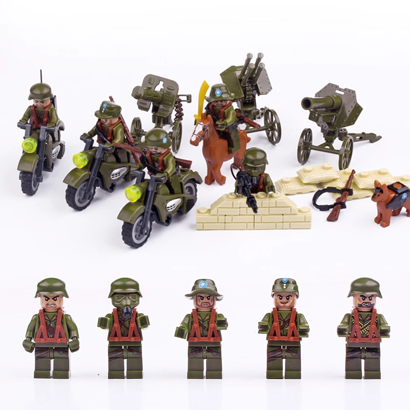 

Doll 71005 Flying Tiger Attack Anti Japanes Expedition Military Weapons Toys For Children Building Blocks Legousi Bricks