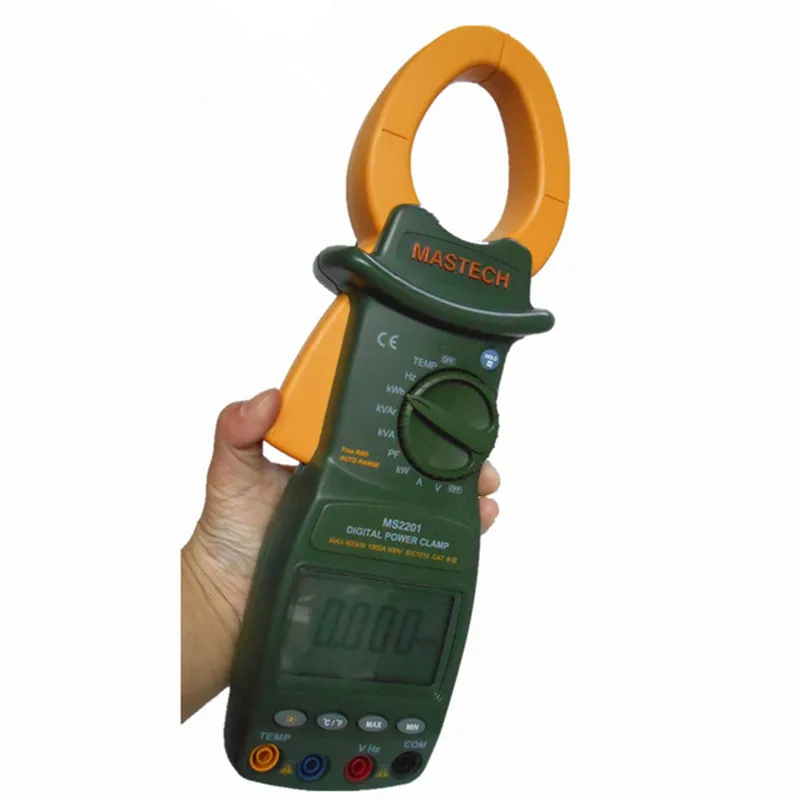 MASTECH MS2201 Digital Power Clamp Meter ACTIVE/APPARENT/REACTIVE POWER POWER FACTOR and ACTIVE