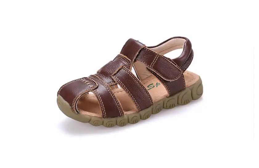 Children cow leather sandals-29