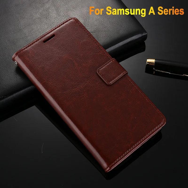 Leather Case For Samsung Galaxy A3 A5 A7 2017 2016 2015 A310 A320 A510 A520 A710 A720 Flip Cover Phone Case Wallet Card Holder